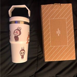 Stanley White Travel Tumbler with Graphic Accent
